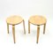 Birch Stools by Gustaf Axel Berg, 1940s, Set of 2, Image 3