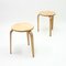 Birch Stools by Gustaf Axel Berg, 1940s, Set of 2 5