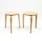 Birch Stools by Gustaf Axel Berg, 1940s, Set of 2, Image 1