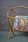 Vintage Rattan Magazine Rack, 1970s, Immagine 3