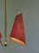 Lámpara de techo austriaca de latón, años 50, Imagen 10