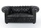 Leather Chesterfield Buttoned Sofa, 2000s, Immagine 1