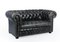 Leather Chesterfield Buttoned Sofa, 2000s, Immagine 2