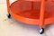 Vintage Orange Bar Trolley, 1970s 5