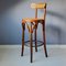 Bentwood and Rattan Barstools, 1970s, Set of 2 5