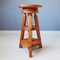 Pine Corkscrew Stool, 1970s, Image 1