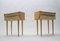 Mid-Century Modern Checkerboard Pattern Nightstands, 1950s, Set of 2, Image 2