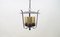 Mid-Century Pendant Lamp in Copper and Satinized Cylindrical Glass, 1950s 5