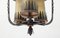 Lámpara colgante Mid-Century de cobre y vidrio cilíndrico satinado, años 50, Imagen 13
