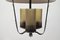 Mid-Century Pendant Lamp in Copper and Satinized Cylindrical Glass, 1950s, Image 9