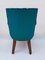 Teal Floral Lounge Chairs, 1950s, Set of 2, Image 8