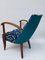 Teal Floral Lounge Chairs, 1950s, Set of 2, Image 5