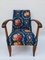 Teal Floral Lounge Chairs, 1950s, Set of 2, Image 1