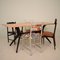 Mid-Century Italian Black and Cherry Dining Table in the Style of Ico Parisi, 1954, Image 4