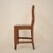 19th Century Italian Biedermeier Brown Elm and Walnut Wabi Sabi Side Chair, 1820s 7