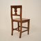 19th Century Italian Biedermeier Brown Elm and Walnut Wabi Sabi Side Chair, 1820s 9