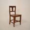 19th Century Italian Biedermeier Brown Elm and Walnut Wabi Sabi Side Chair, 1820s 18