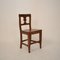 19th Century Italian Biedermeier Brown Elm and Walnut Wabi Sabi Side Chair, 1820s 16