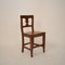 19th Century Italian Biedermeier Brown Elm and Walnut Wabi Sabi Side Chair, 1820s, Image 16