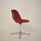 Mid-Century Padded Red Side or Pedestal Chair by Charles & Ray Eames for Vitra & Herman Miller, 1970s, Image 4