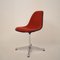 Mid-Century Padded Red Side or Pedestal Chair by Charles & Ray Eames for Vitra & Herman Miller, 1970s, Image 2
