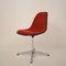 Sedia Mid-Century imbottita rossa con piedistallo di Charles & Ray Eames per Vitra & Herman Miller, anni '70, Immagine 2