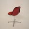 Sedia Mid-Century imbottita rossa con piedistallo di Charles & Ray Eames per Vitra & Herman Miller, anni '70, Immagine 13