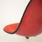 Silla Pedestal o auxiliar Mid-Century acolchada roja de Charles & Ray Eames para Vitra & Herman Miller, años 70, Imagen 8