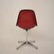 Mid-Century Padded Red Side or Pedestal Chair by Charles & Ray Eames for Vitra & Herman Miller, 1970s, Image 12