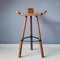 Spanish Wooden Barstools, 1960s, Set of 3, Image 1