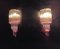 Vintage Murano Sconces with 32 Quadriedri Transparent and Pink Prism, 1978, Set of 2 11