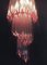 Appliques Murales Vintage en Verre Murano 32 Prisme Transparent et Rose, 1978, Set de 2 8