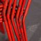 Vintage French Red Metal Cafe Dining Chairs from Tolix, 1950s, Set of 6 12