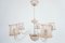 Pale Rose Massive Murano Glass 5-Arm Chandelier by Ercole Barovier, 1940s 5