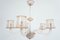 Pale Rose Massive Murano Glass 5-Arm Chandelier by Ercole Barovier, 1940s, Image 4