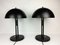Large Black Lacquered Metal Table Lamps, 1980s, Set of 2, Image 5