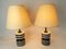 Large Black and White Ceramic Table Lamps, 1980s, Set of 2 5