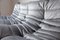 Set de Canapé 2 et 3 Places Togo en Velours Gris Éléphant par Michel Ducaroy pour Ligne Roset 7