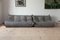 Elephant Grey Velvet Togo 2- and 3-Seat Sofa by Michel Ducaroy for Ligne Roset, Set of 2 1