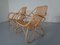 Große Italienische Rattan & Bambus Stühle, 1960er, 2er Set 16