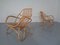Grandes Chaises en Rotin & Bambou, Italie, 1960s, Set de 2 2