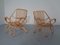 Large Italian Rattan & Bamboo Chairs, 1960s, Set of 2 7