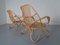 Large Italian Rattan & Bamboo Chairs, 1960s, Set of 2 8