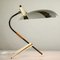 Lámpara de mesa vintage de latón con trípode, años 50, Imagen 1