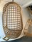 Italienische Vintage Rattan Egg Sessel 9