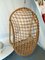 Italienische Vintage Rattan Egg Sessel 11