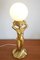 Lampe de Bureau Style Hollywood Regency Vintage, 1980s 7