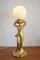 Lámpara de mesa estilo Hollywood Regency vintage, años 80, Imagen 2