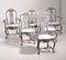 Chaises de Style Rococo Richement Sculptées, Suède, 19ème Siècle, Set de 6 2