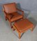 Lounge Chairs & Ottoman by Ole Wanscher for Cado, Set of 3 4